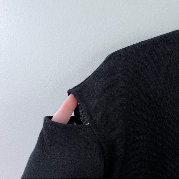 Rag & Bone black cold shoulder tee size xs - Picture 5 of 8